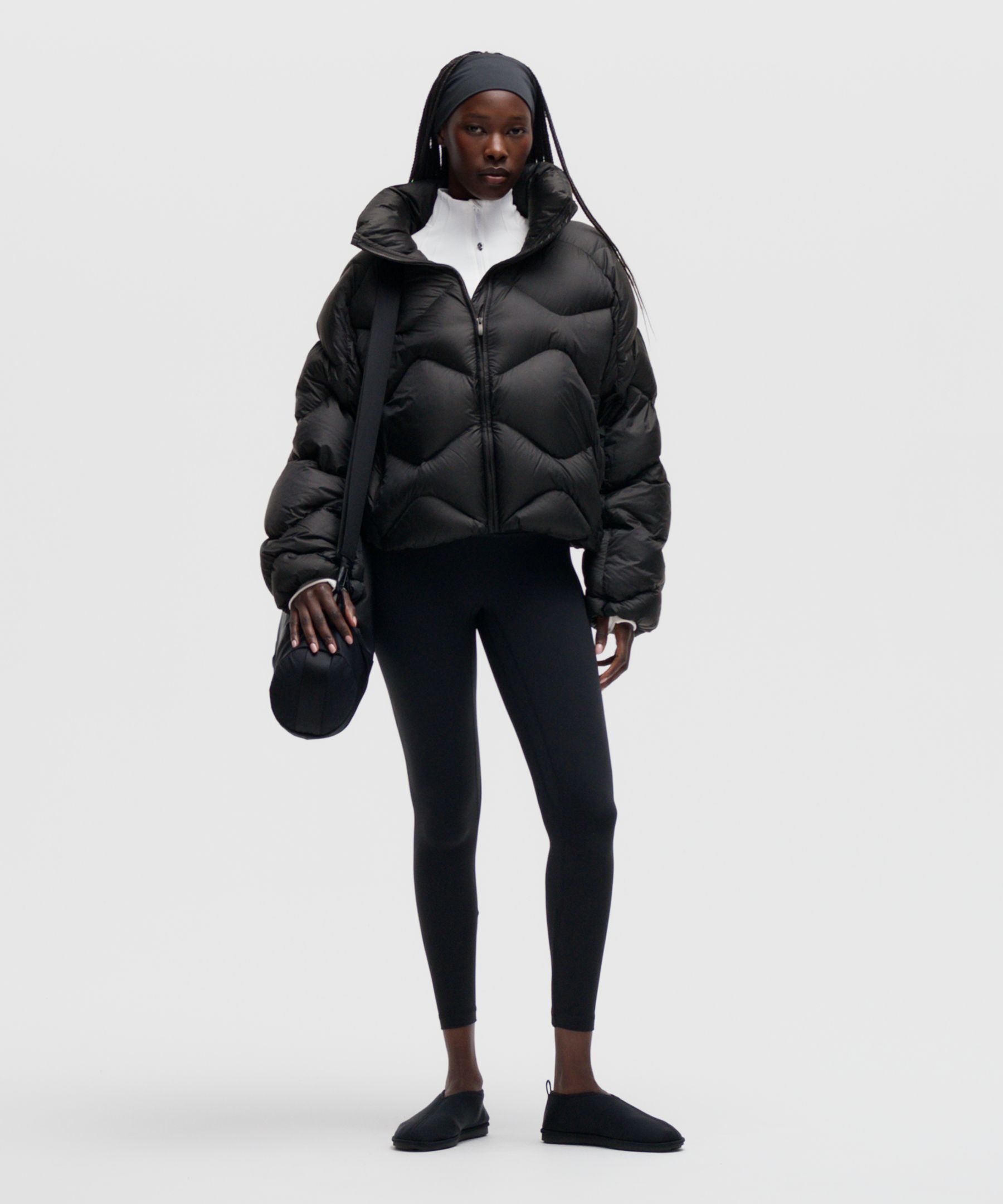 Women's Featherweight Cropped Quilted Puffer video preview