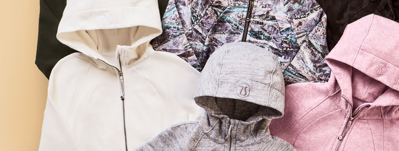 Flatlay image of Scuba Hoodies. 