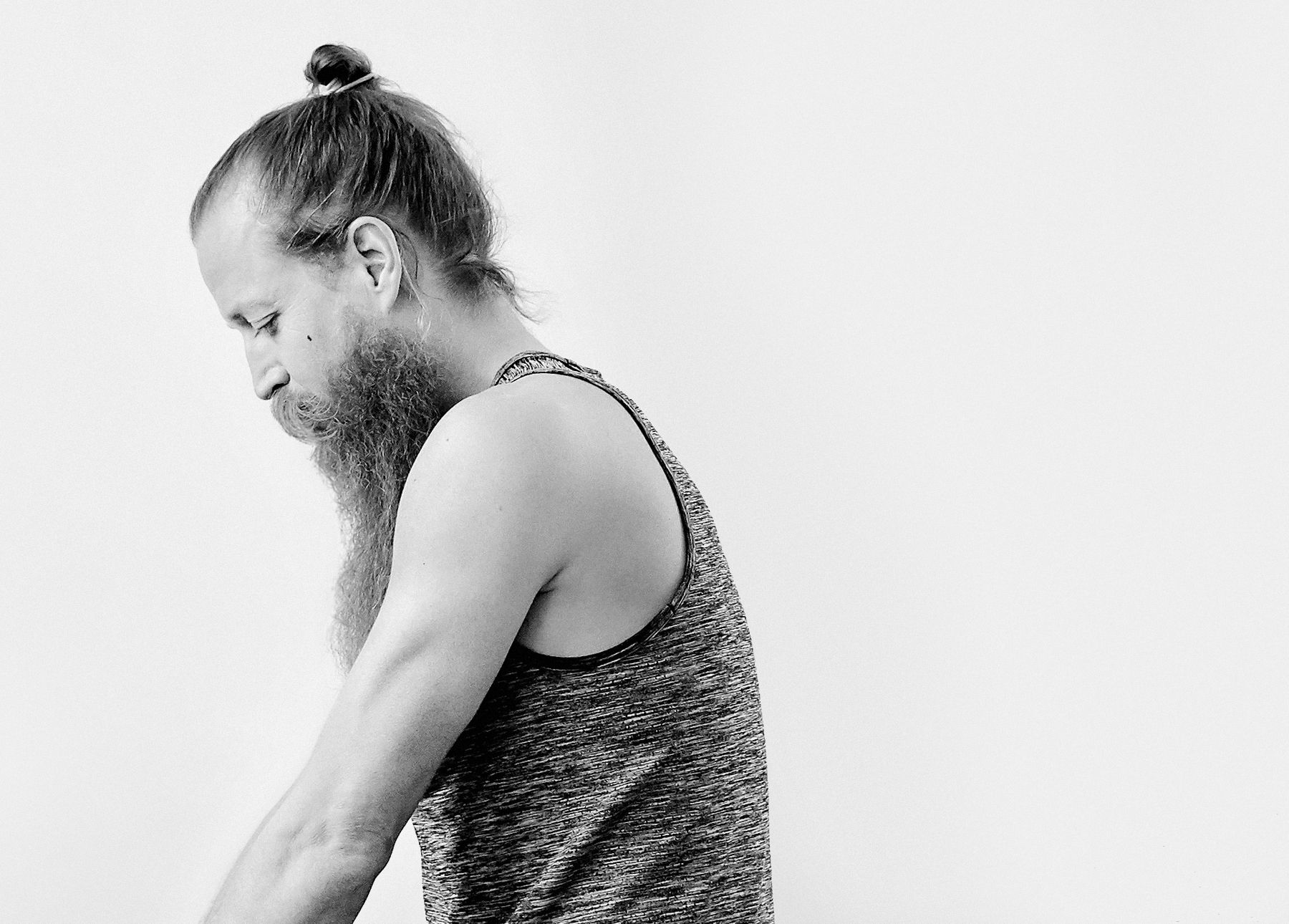 Ryan Leier practicing yoga