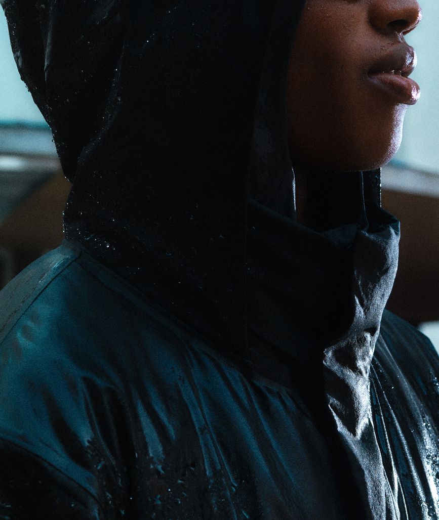 Man wearing lululemon StretchSeal Insulated Rain Jacket