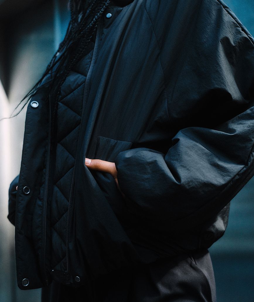 Woman wearing lululemon Water-Resistant Fleece-Lined Jacket