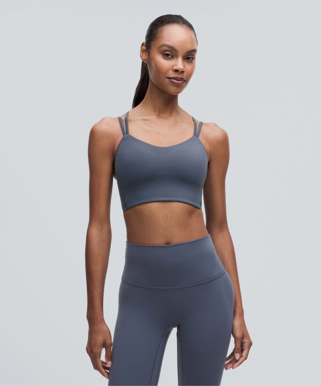 a person wears lululemon in Dusty Diamond