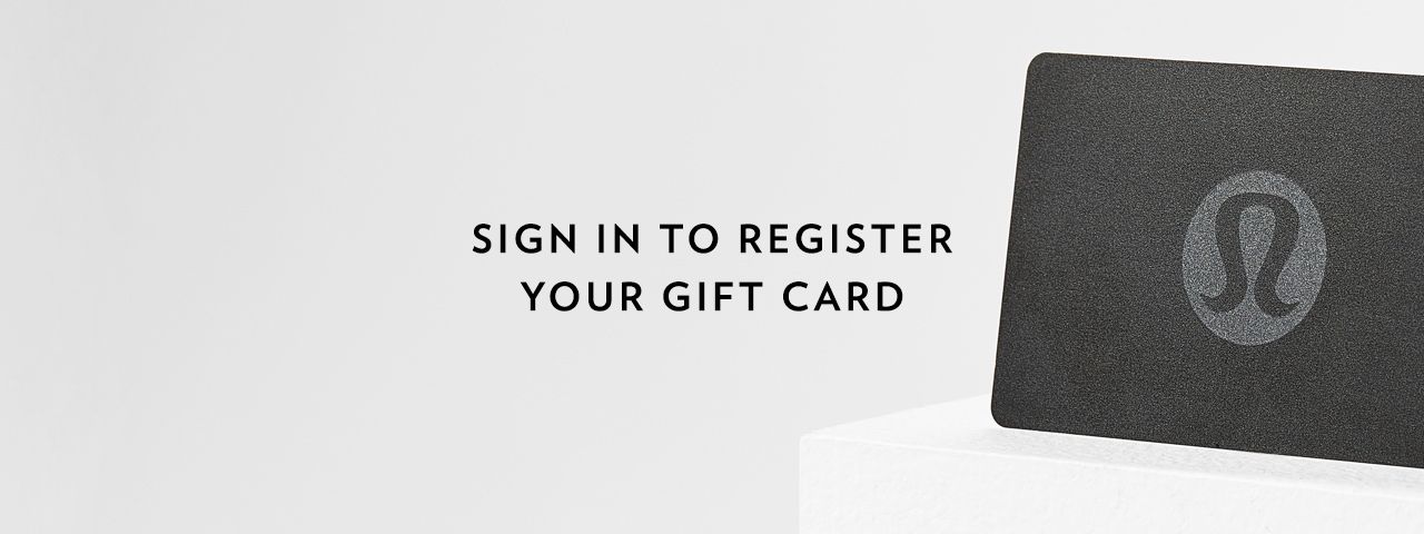 SIGN IN TO REGISTER YOUR GIFT CARD
