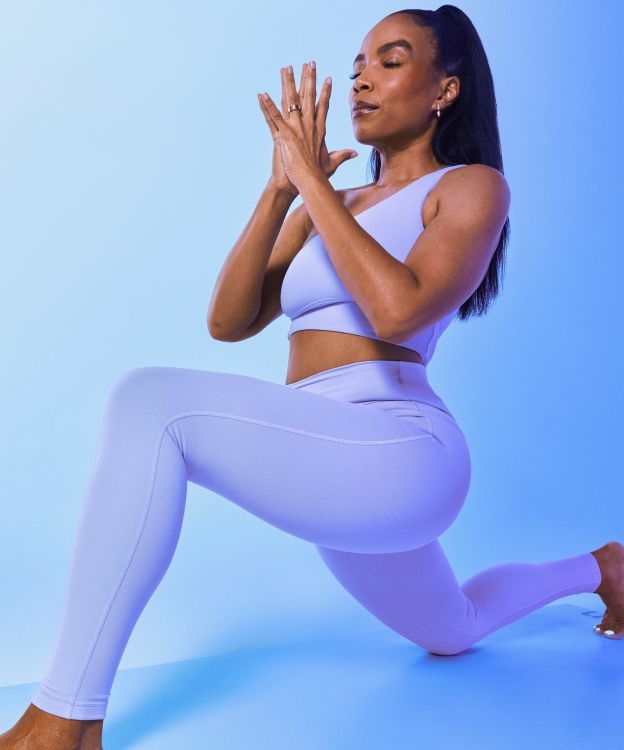 Women's Blue Yoga Pants / Yoga Leggings / Pilates Pants / Yoga