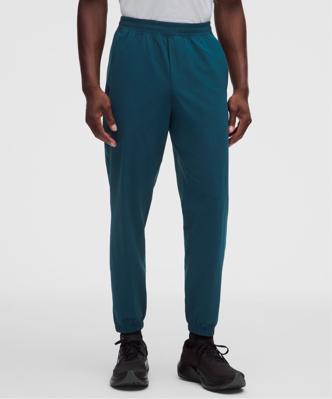 A person wears the Pace Breaker Jogger from lululemon.