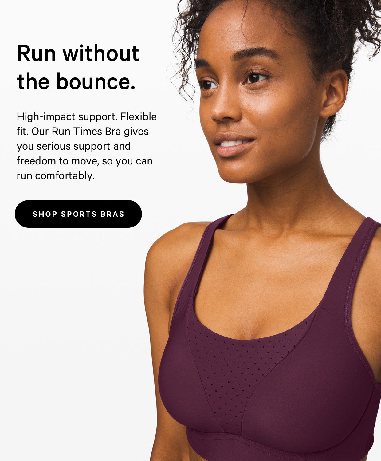 Run times hot sale bra lululemon