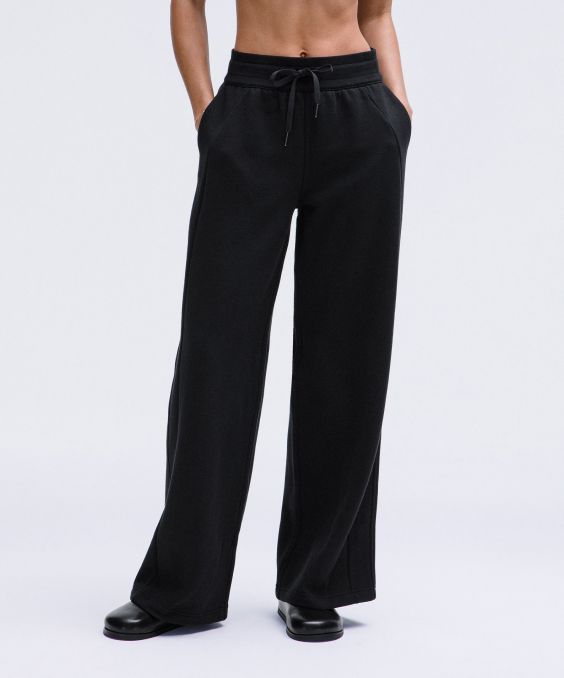 Scuba Mid-Rise Wide-Leg Pant