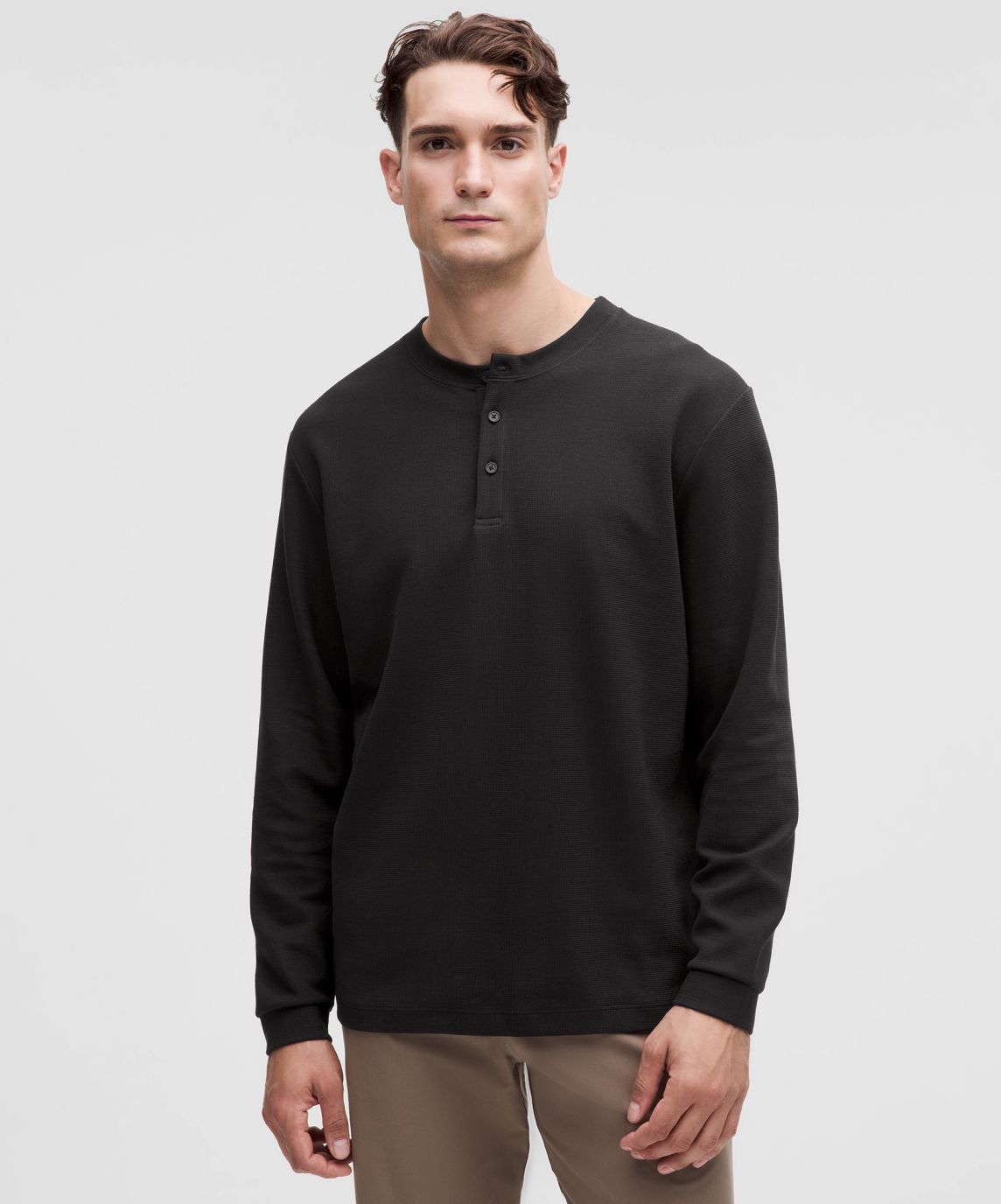 Heavyweight Cotton Textured Henley