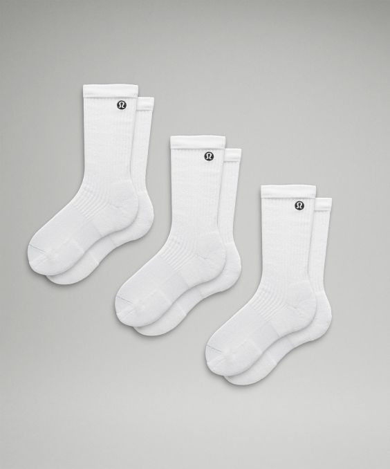 Men's Daily Stride Ribbed Comfort Crew Socks
3 Pack