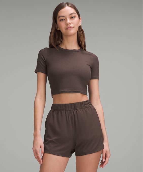 Hold Tight Straight Hem Cropped T-Shirt