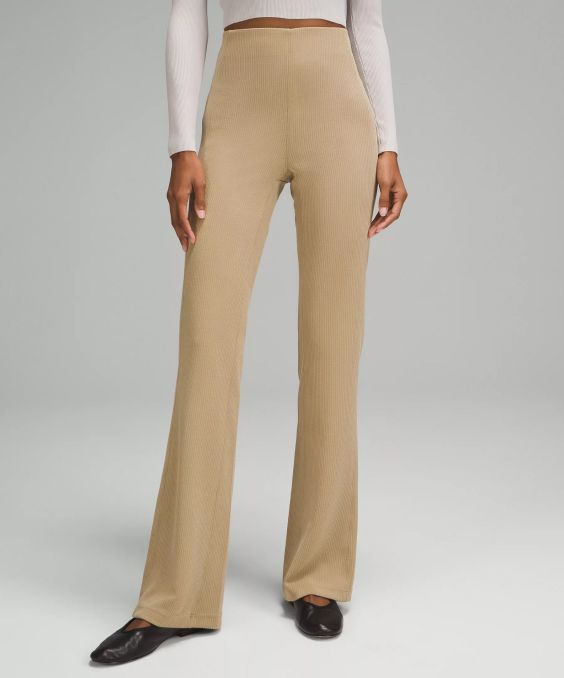 Ribbed Softstreme Flared Pant Regular