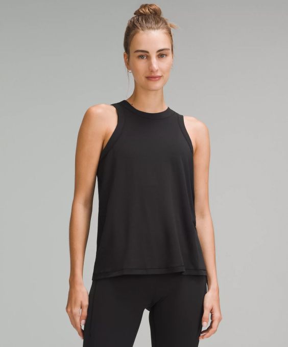 Jersey Training Tank Top in black