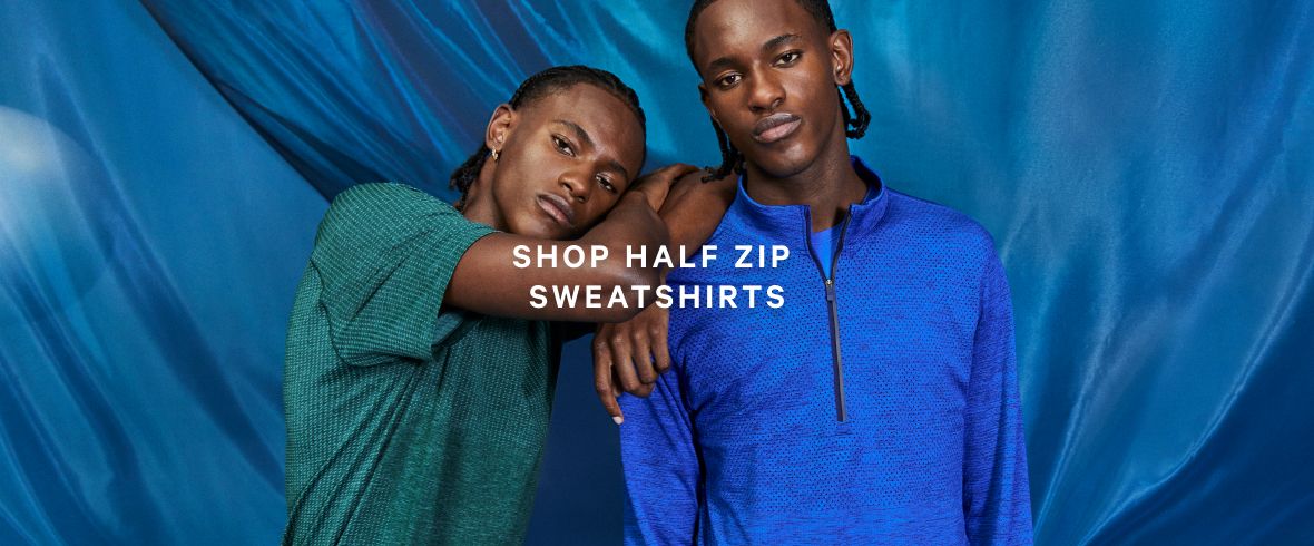 SHOP HALF ZIP SWEATSHIRTS