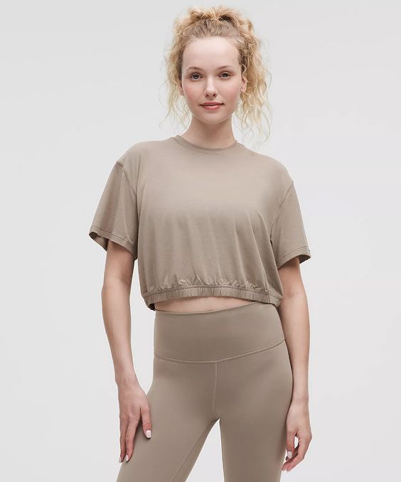 Jersey Training Elastic Hem Short Sleeve Shirt