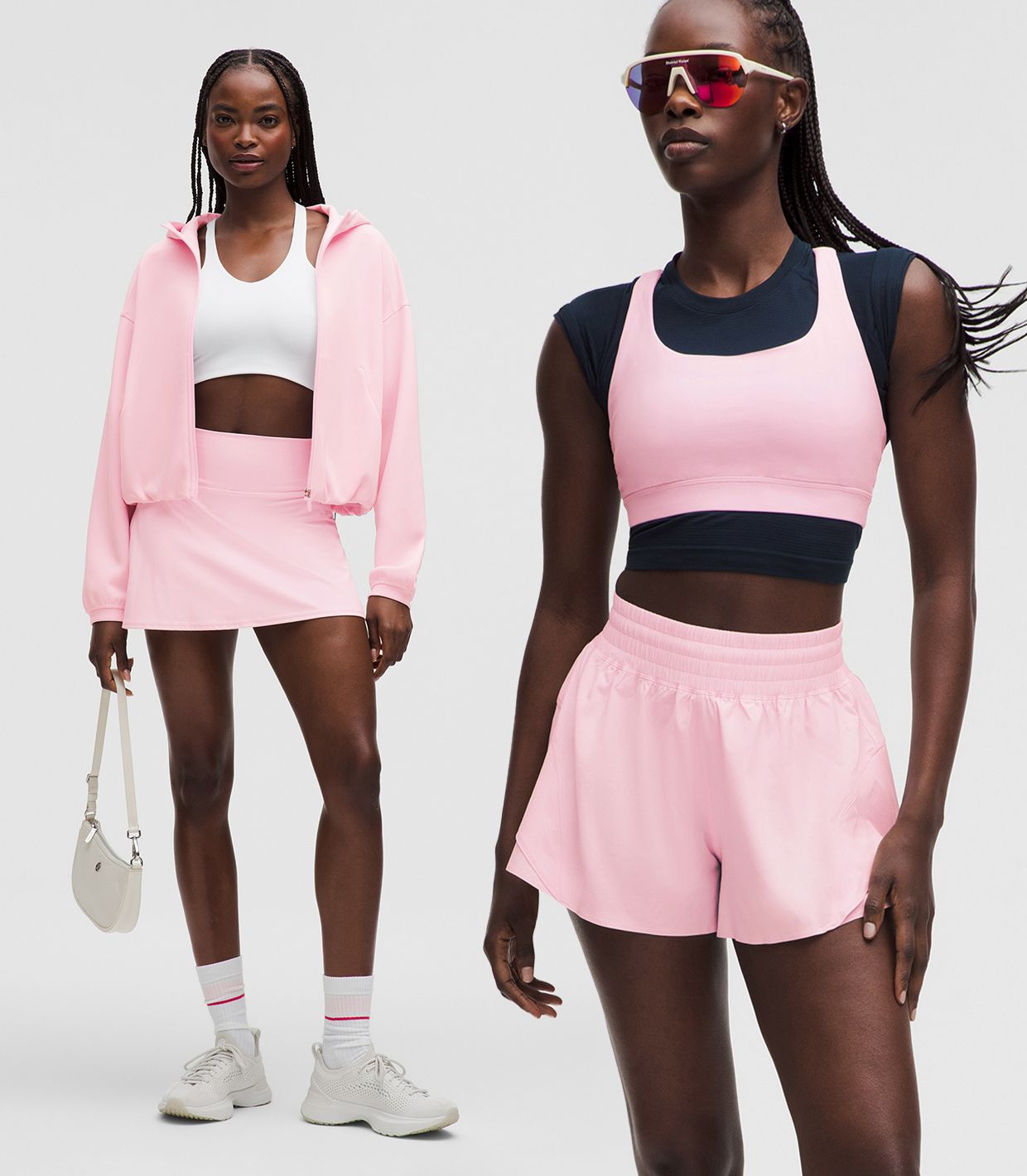 Soft with a spark. Pink Organza puts an effervescent twist on the way you move. Shop Pink Organza.
