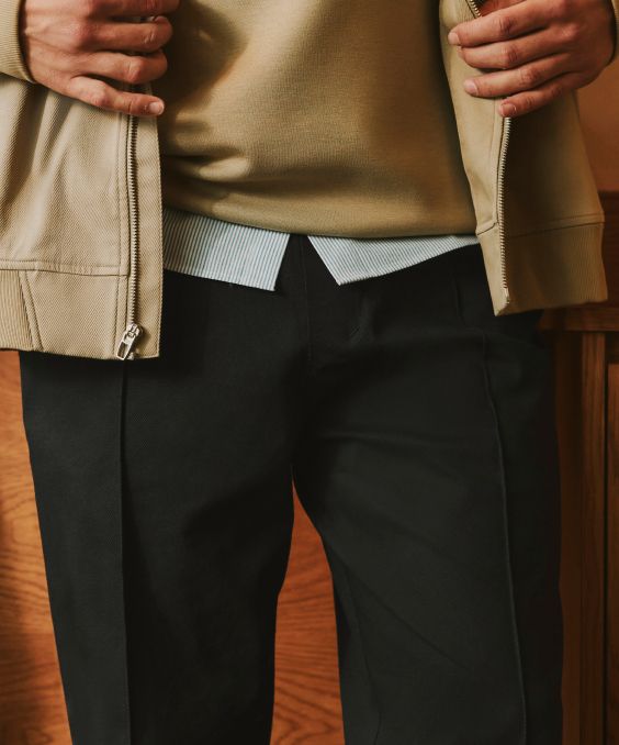 Cotton Twill Pintuck Pull-On Pant Regular