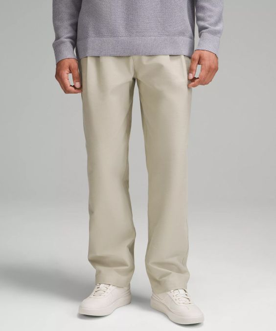 Shop the Utilitech Twill Relaxed Pleated Trouser in Raw Linen