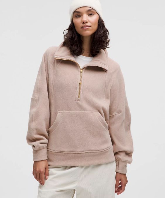 Scuba Tumbled Fleece Funnel-Neck Half Zip