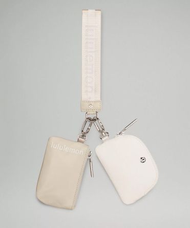 Dual Pouch Wristlet Wordmark