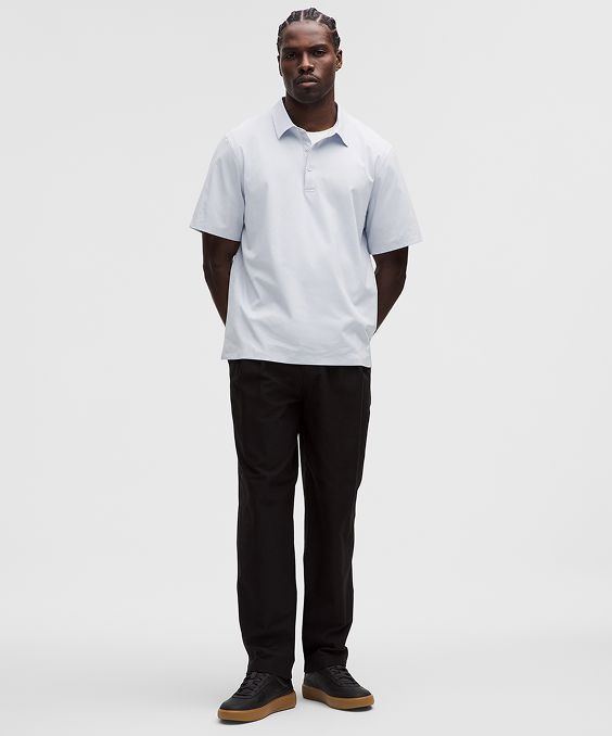 WovenAir Short-Sleeve Popover Shirt
