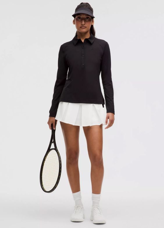 Box-Pleat High-Rise Tennis Skirt