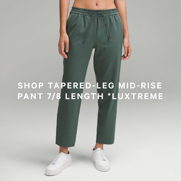 Tapered-Leg Mid-Rise Pant 7/8 Length *Luxtreme