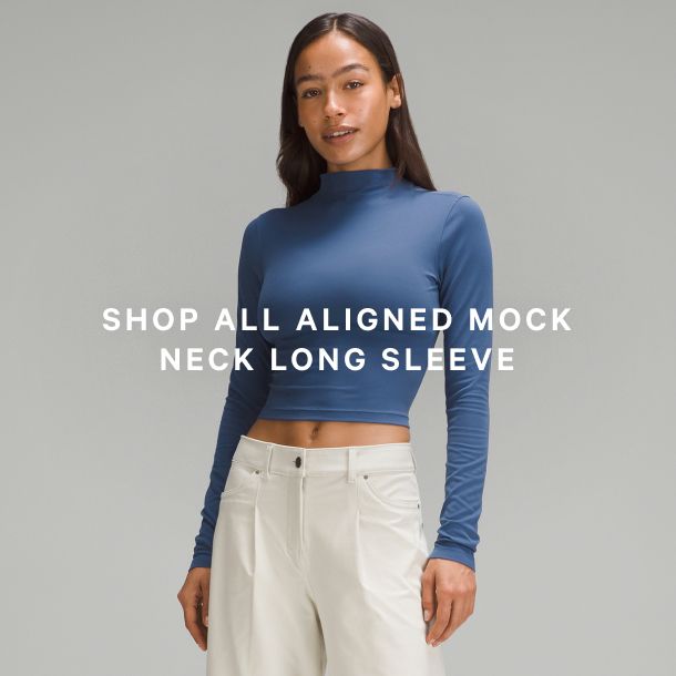 All Aligned Mock Neck Long Sleeve