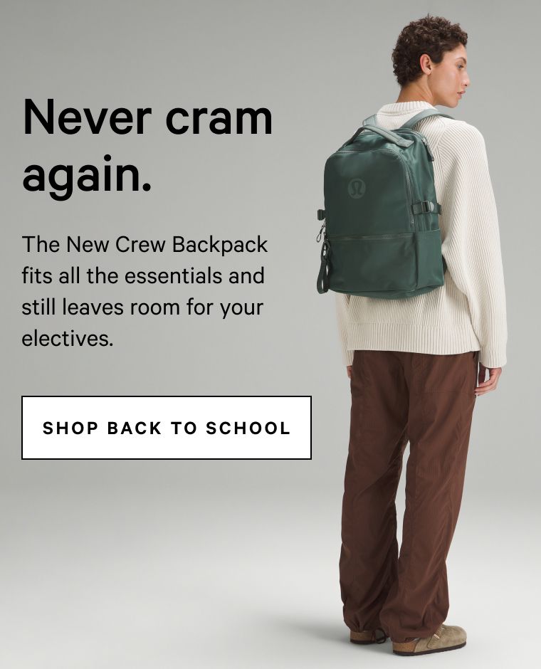 Never cram again. SHOP BACK TO SCHOOL