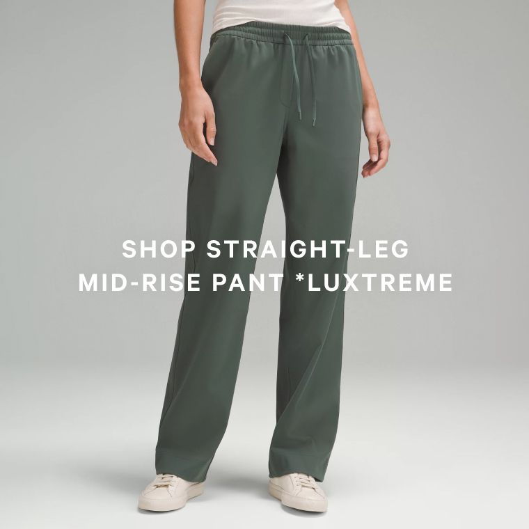 Straight-Leg Mid-Rise Pant *Luxtreme