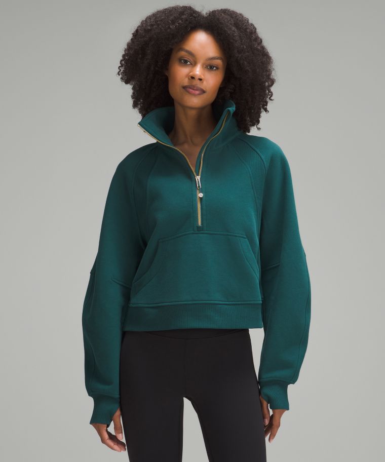 Scuba Oversized Funnel-Neck Half Zip