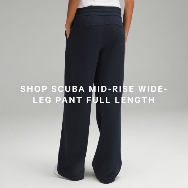 Scuba Mid-Rise Wide-Leg Pant