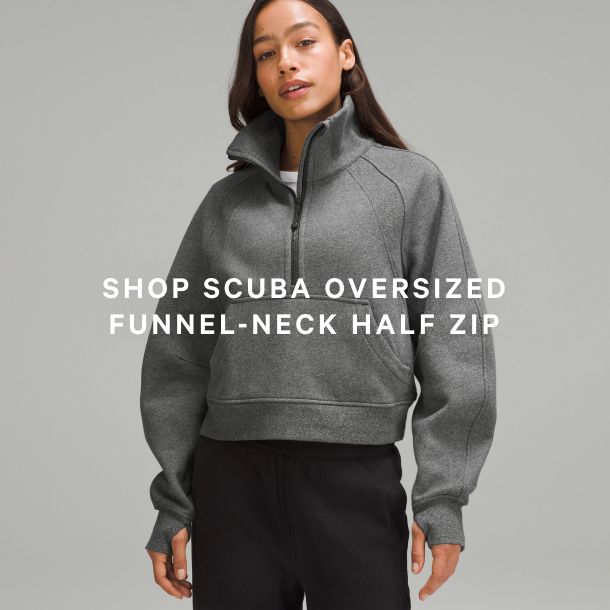 Scuba Oversized Funnel Neck Half Zip