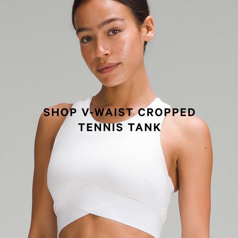 V-Waist Cropped Tennis Tank