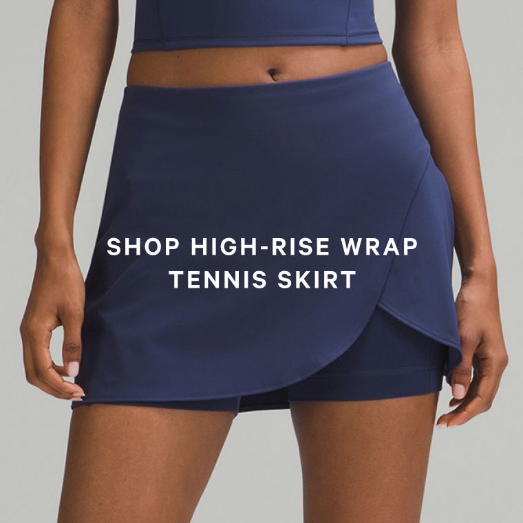 High-Rise Wrap Tennis Skirt